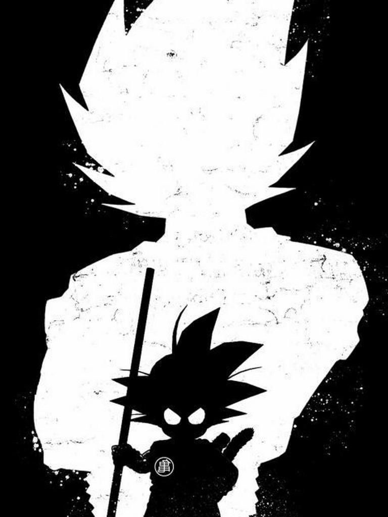 768x1024 Ultra Instinct Goku Black Wallpaper