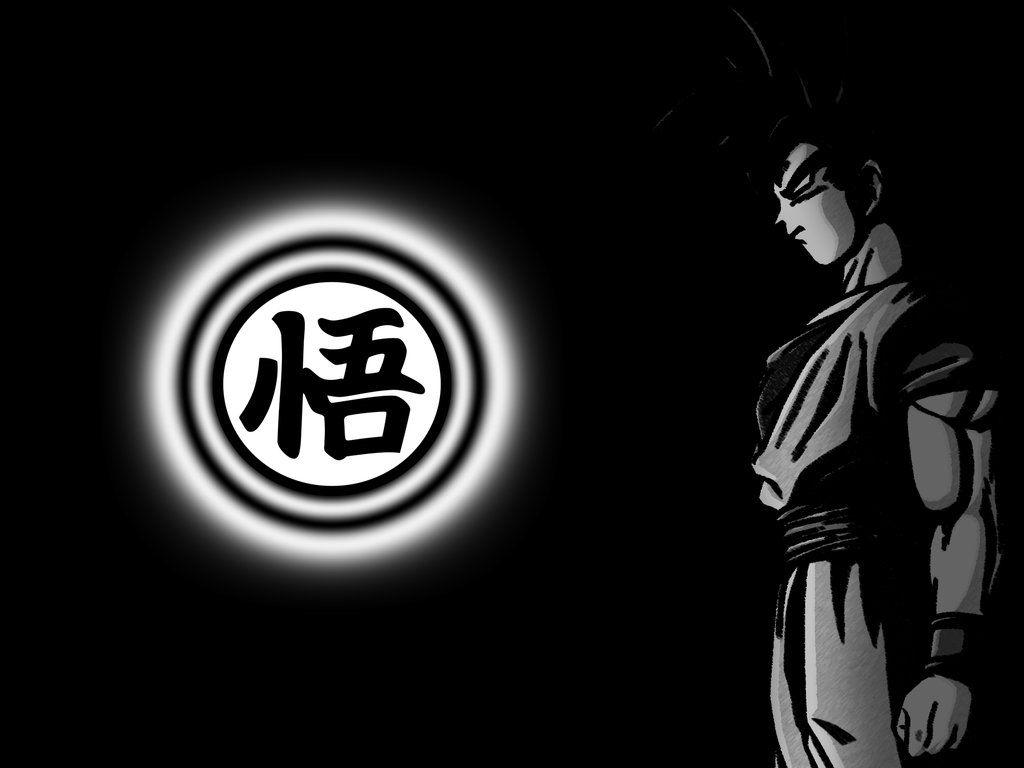 1024x768 Goku Black And White Wallpaper