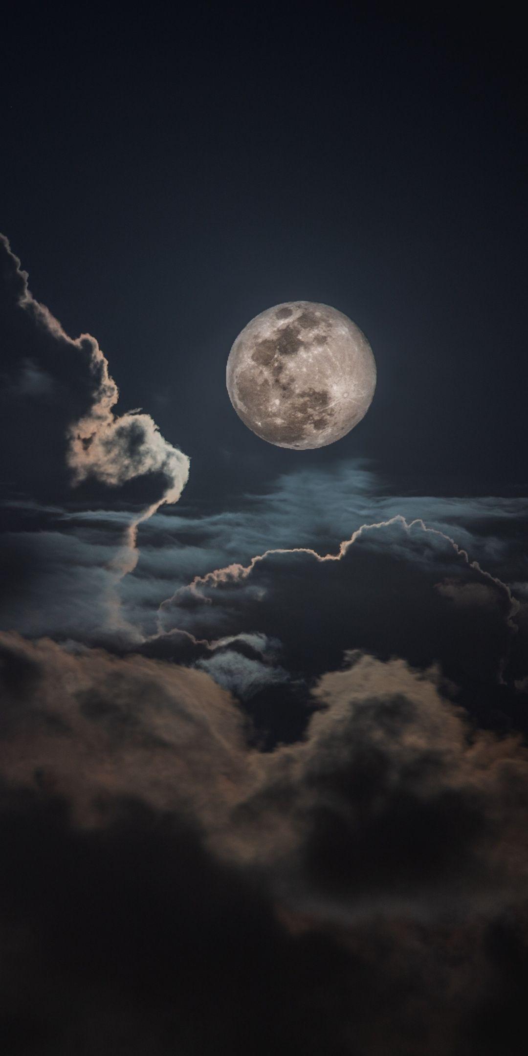 1080x2160 Collection : moon night sky wallpaper (HD Download)