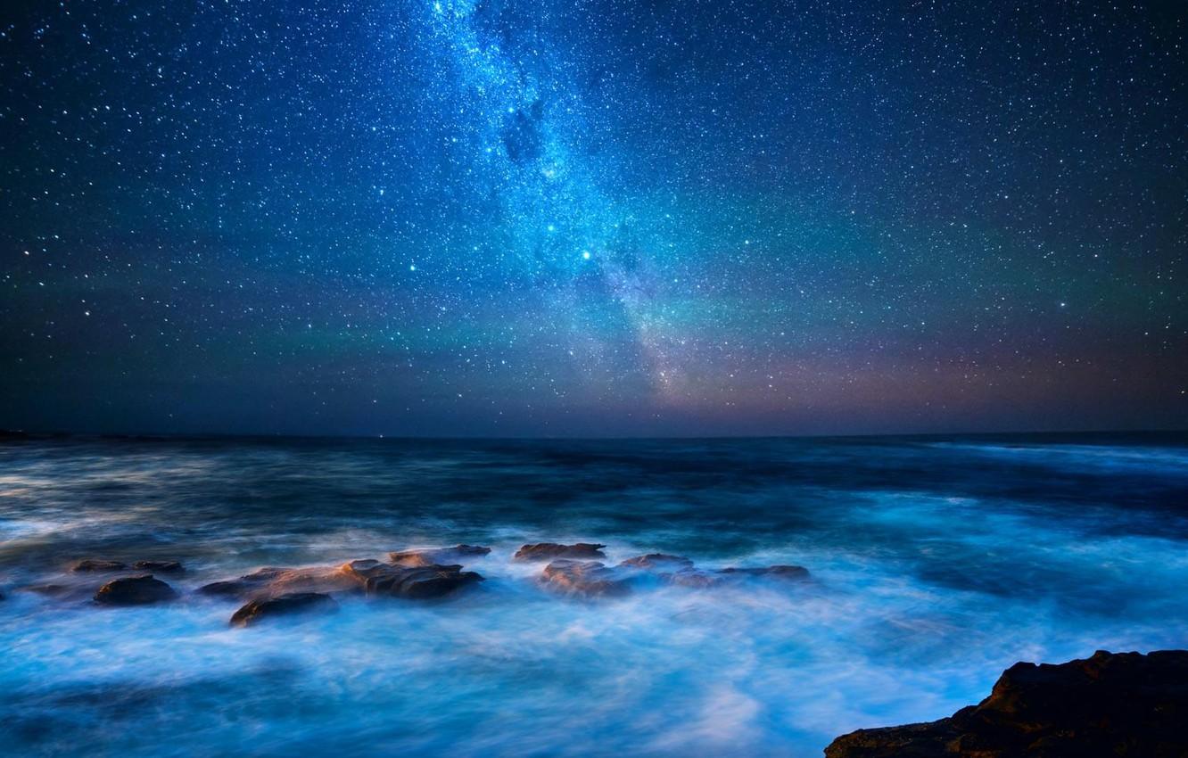 1332x850 Wallpaper Victoria, Australia, The milky way, Great ocean road image for desktop, section природа