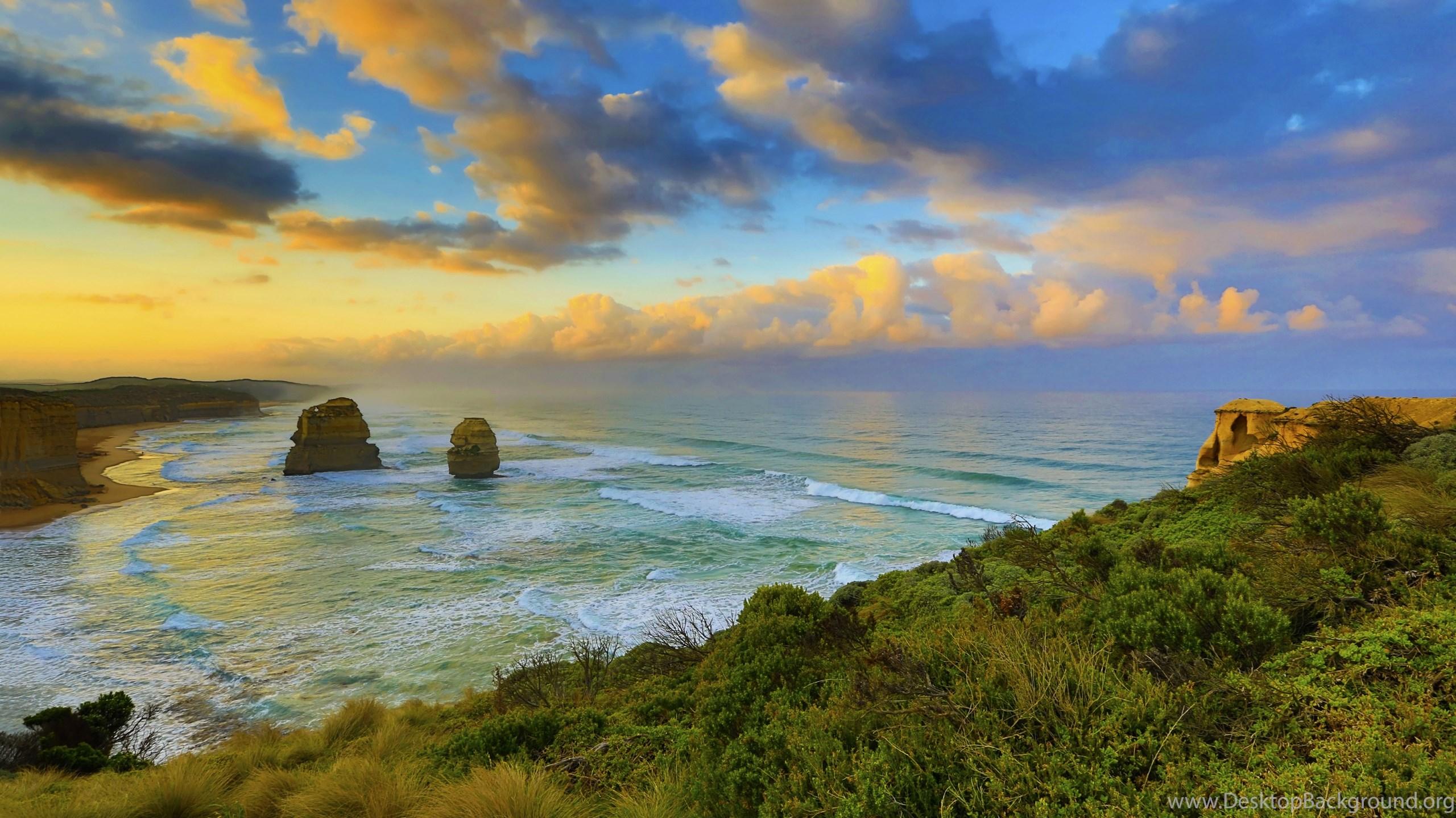 2560x1440 Great Ocean Road HD Wallpaper Desktop Background