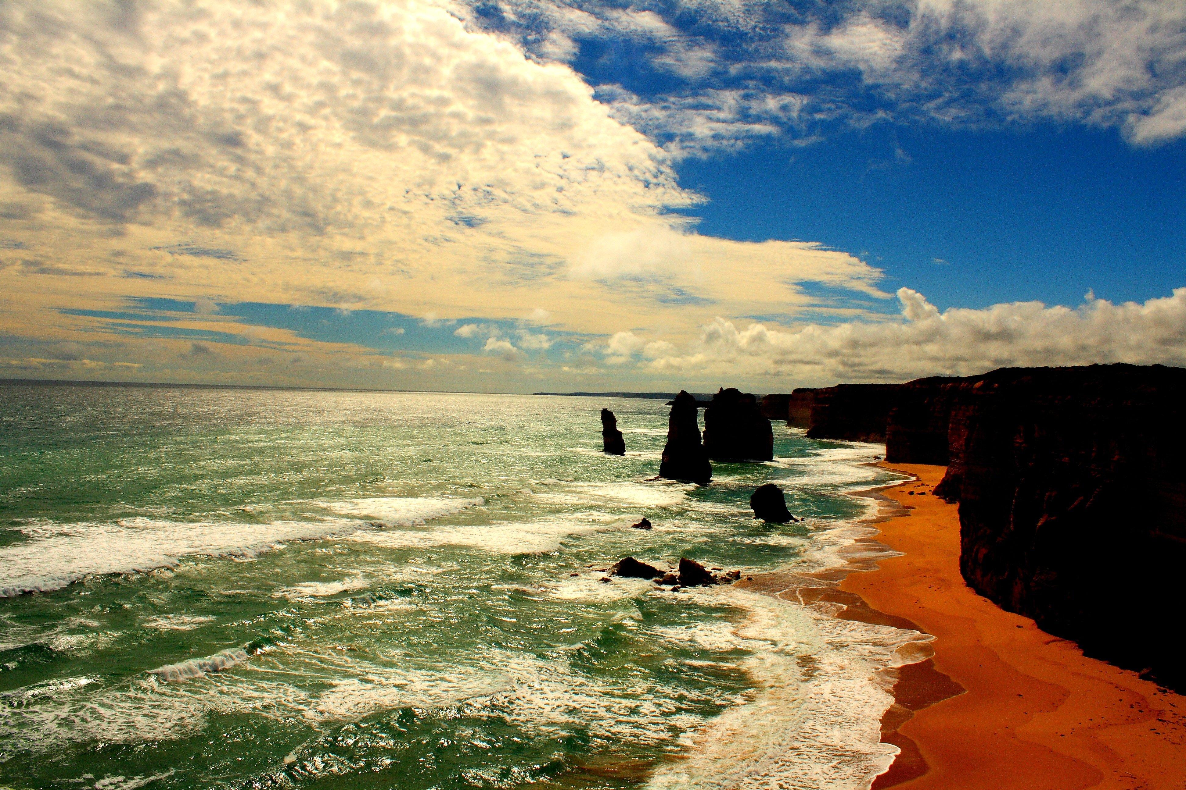 3888x2592 great, Ocean, Road, Coastline, Sea, Australia, Victoria, Limestone, Stacks, Apostles, The, Twelve, Apostles Wallpaper HD / Desktop and Mobile Background