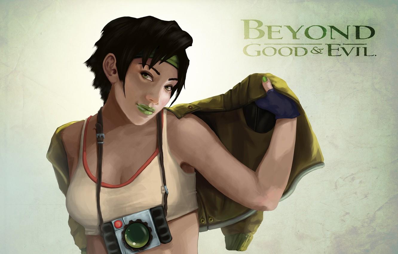 1332x850 Wallpaper girl, art, jacket, the camera, Jade, Beyond Good and Evil image for desktop, section игры
