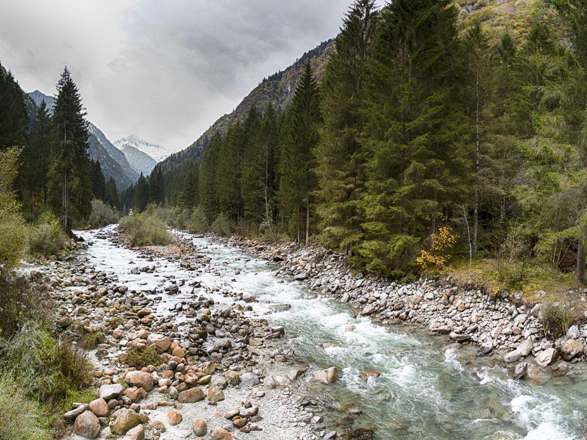 1920x1440 Val Di Genova River In Province Of Trento Italy Photo Landscape Wallpaper HD :