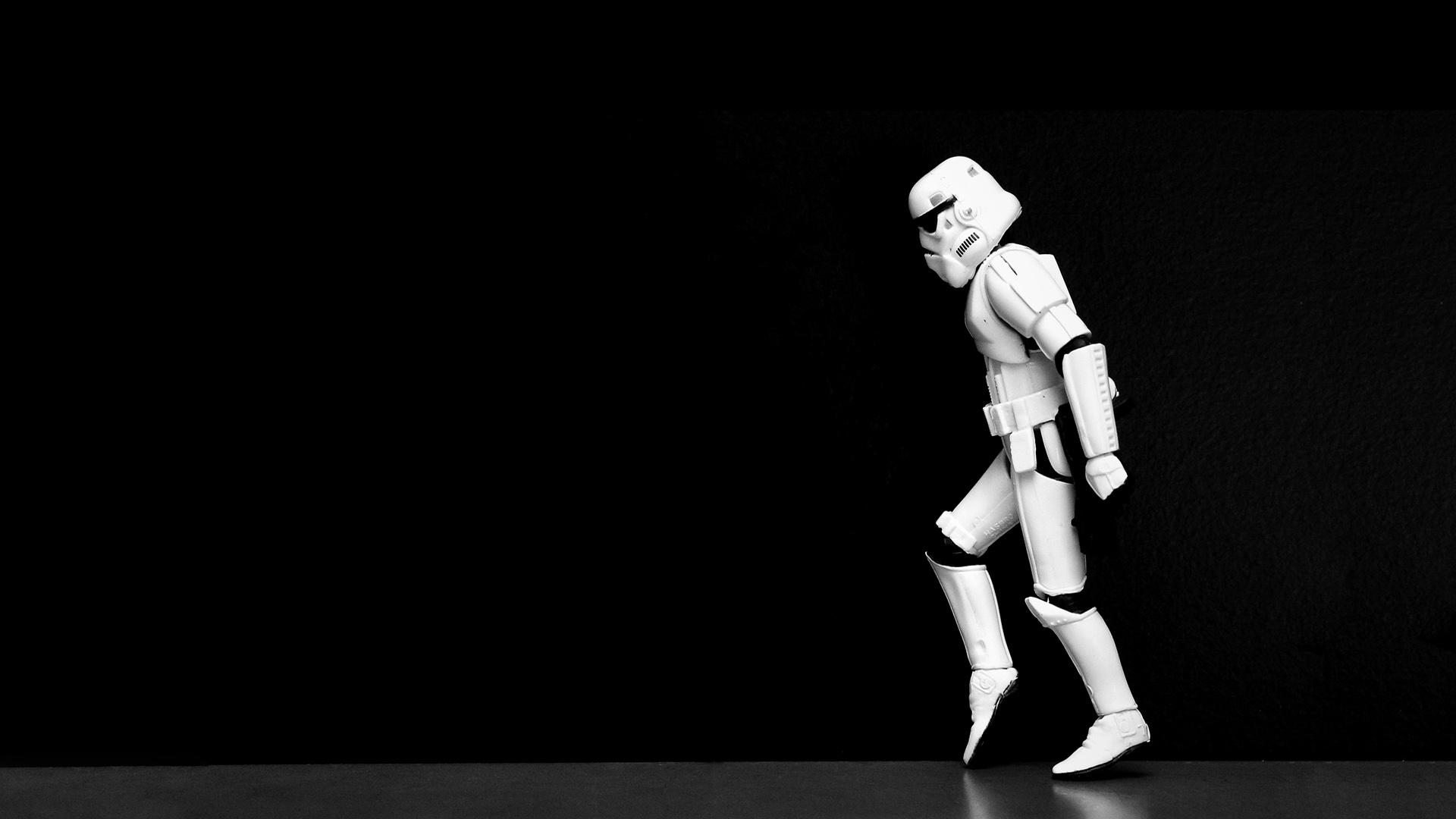 1920x1080 Star Wars, stormtroopers, moonwalk, black background wallpaper
