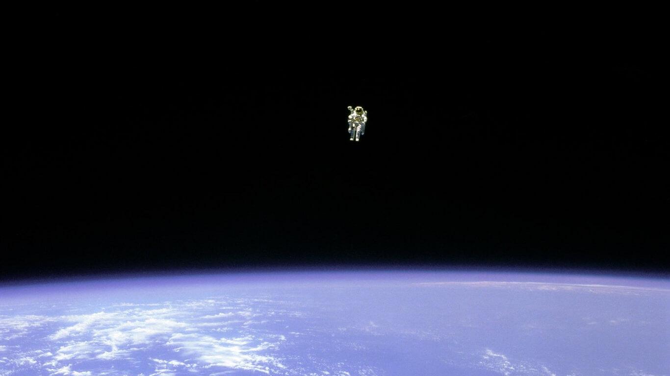 1366x768 Astronaut Space Walk Wallpaper