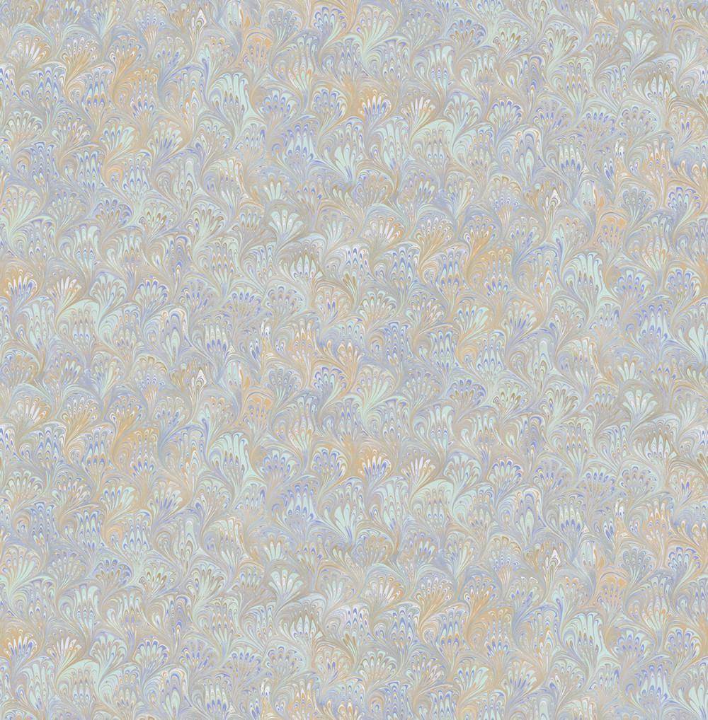 1000x1018 Venetian Paper Wallpaper in Gold, Purple, and Blue from the Aerial Col