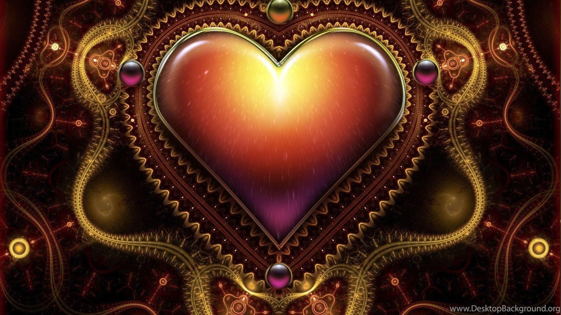 1920x1080 Big Heart On The Wall HD Wallpaper Desktop Background