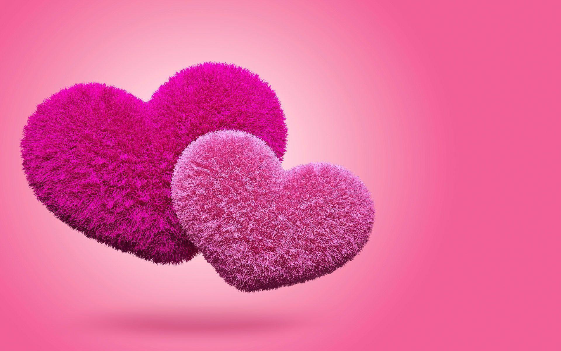 1920x1200 Cute Pink Heart Wallpaper