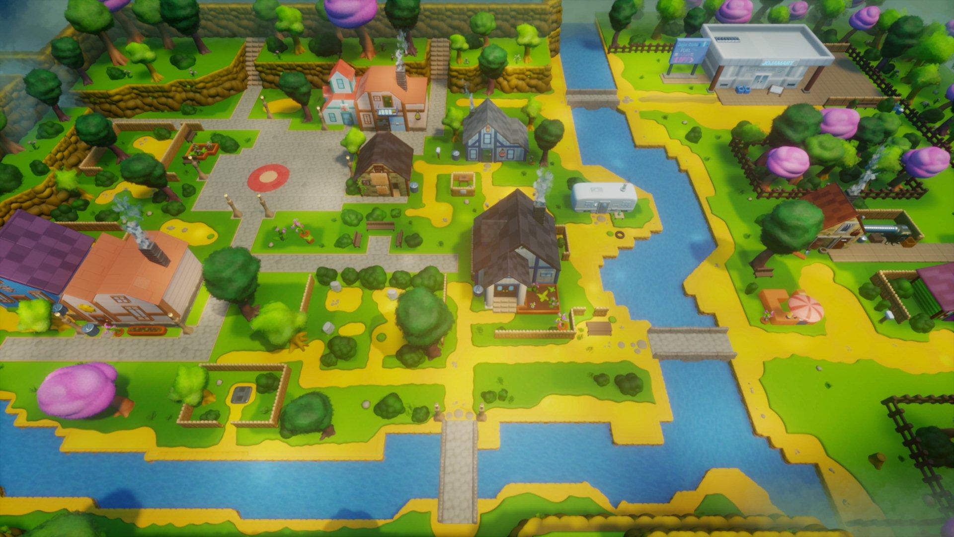 1920x1080 3D Stardew Valley Pelican Town Model Created in Dreams