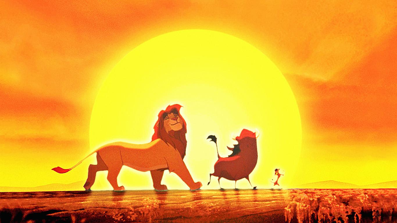 1366x768 Walt Disney Lion King Anime Art Poster Wallpaper
