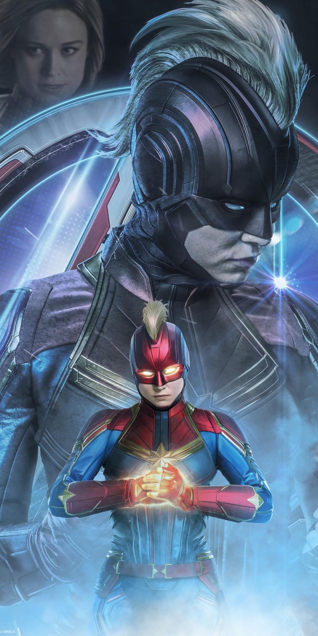 1080x2160 Captain Marvel Endgame Wallpaper