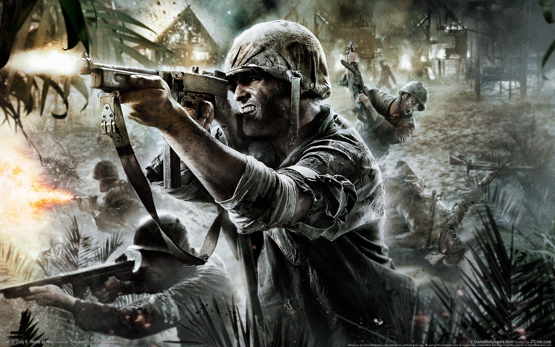 1920x1200 Call of Duty: World at War artwork battles guns soldiers wallpaper / Wallbase.cc. Call of duty world, Call of duty, Call of duty wallpaper