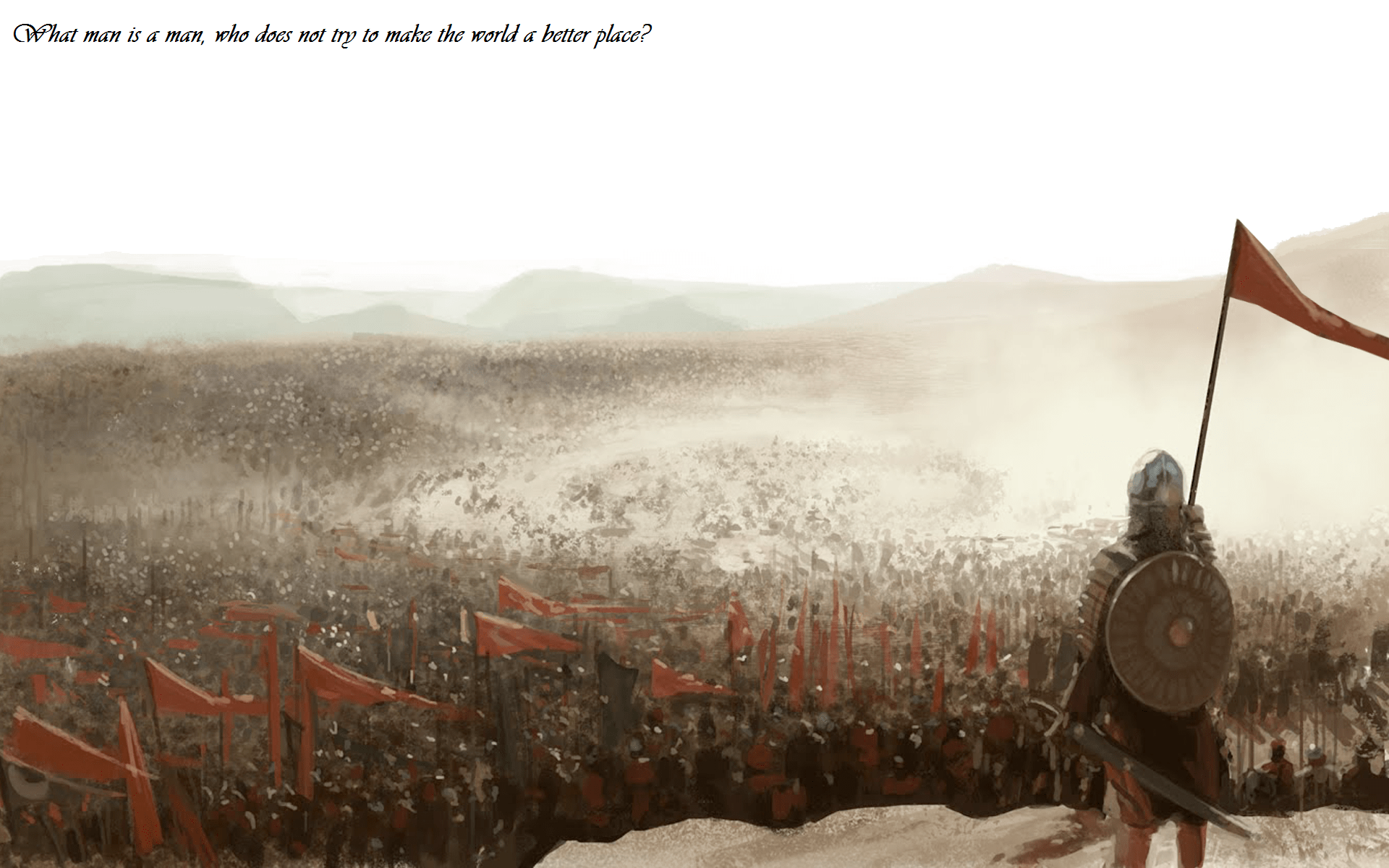 1920x1200 Quotes Army Flags Wallpaper. Fantasy army, Fantasy battle, War fantasy