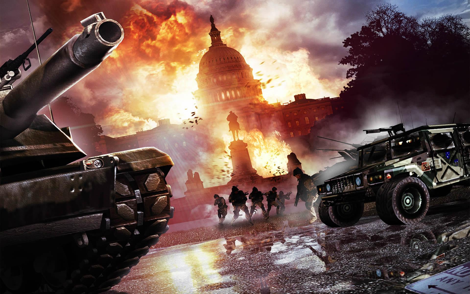 1920x1200 Battle At Washington Of War Direct Action Wallpaper