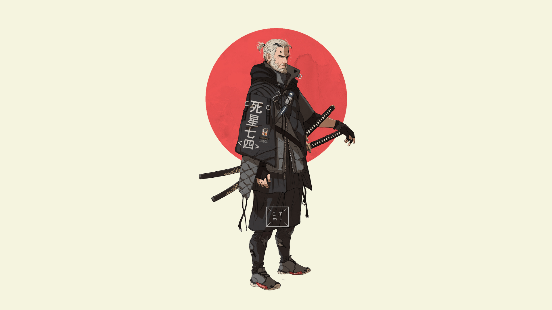 1920x1080 Street Samurai Witcher Geralt. Street samurai, Samurai, Samurai art