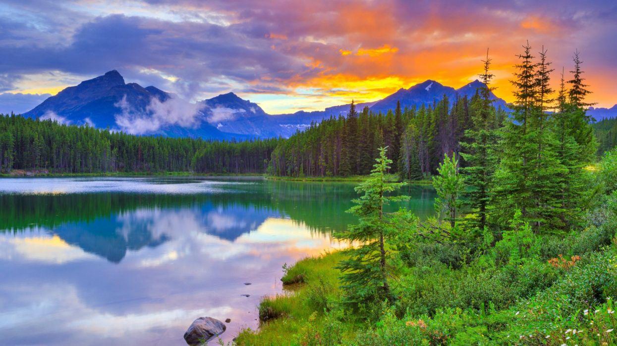 1245x700 Herbert Lake Banff National Park Alberta wallpaperx1440