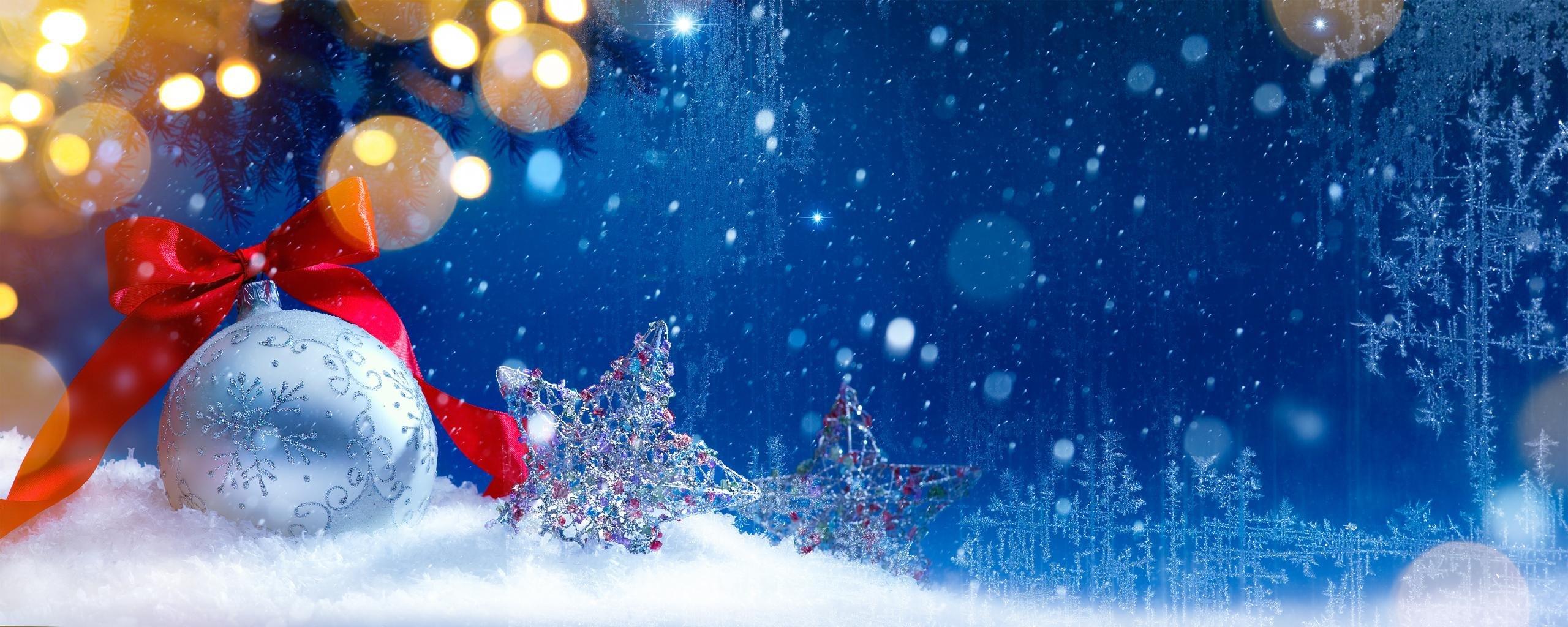2560x1024 Christmas Wallpaper
