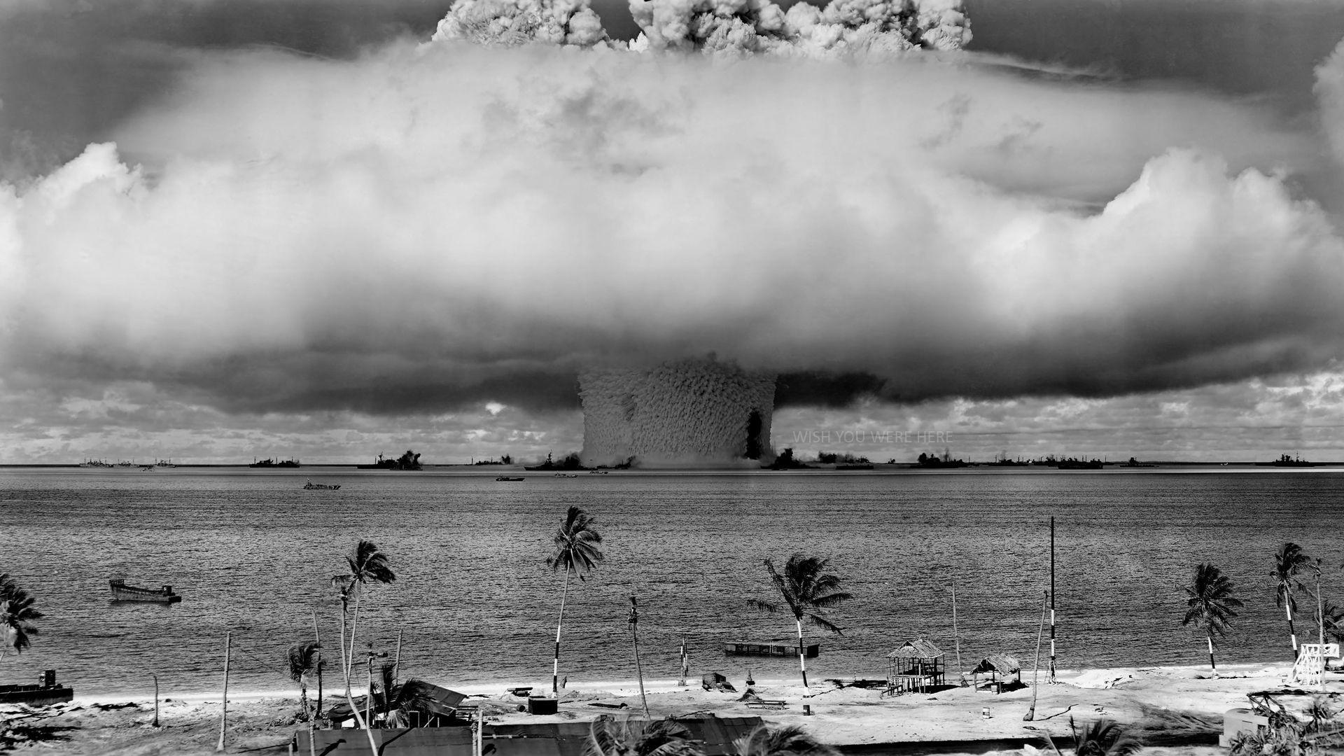 1920x1080 #Bikini Atoll, #hydrogen bomb, #explosion, #bombs, #photography, #atomic bomb, #beach, #nuclear, #sea, wallpaper. Mocah HD Wallpaper