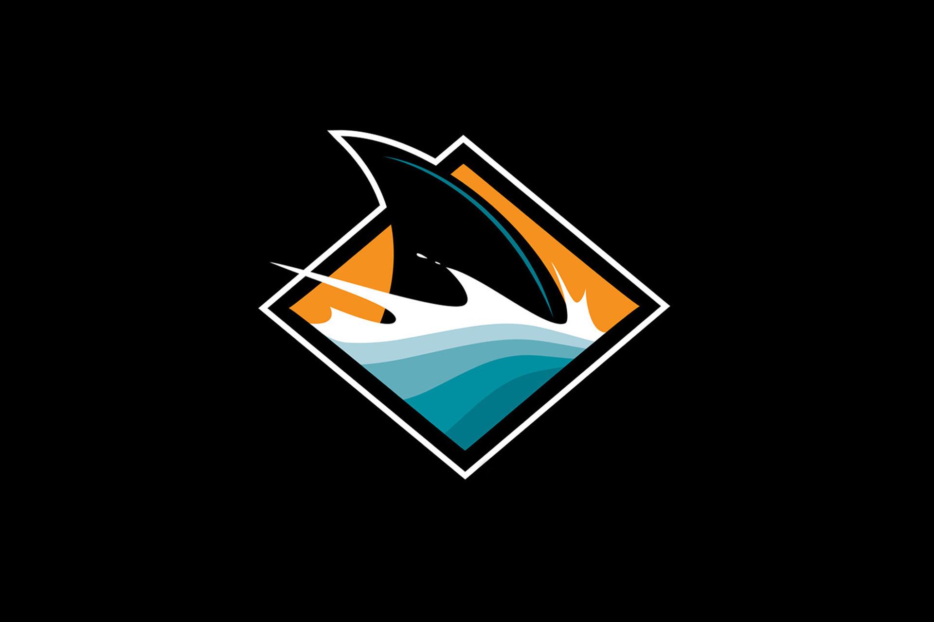 1920x1280 Wallpaper hockey, san jose sharks, shark, sign, logo, Flipper desktop wallpaper Sports