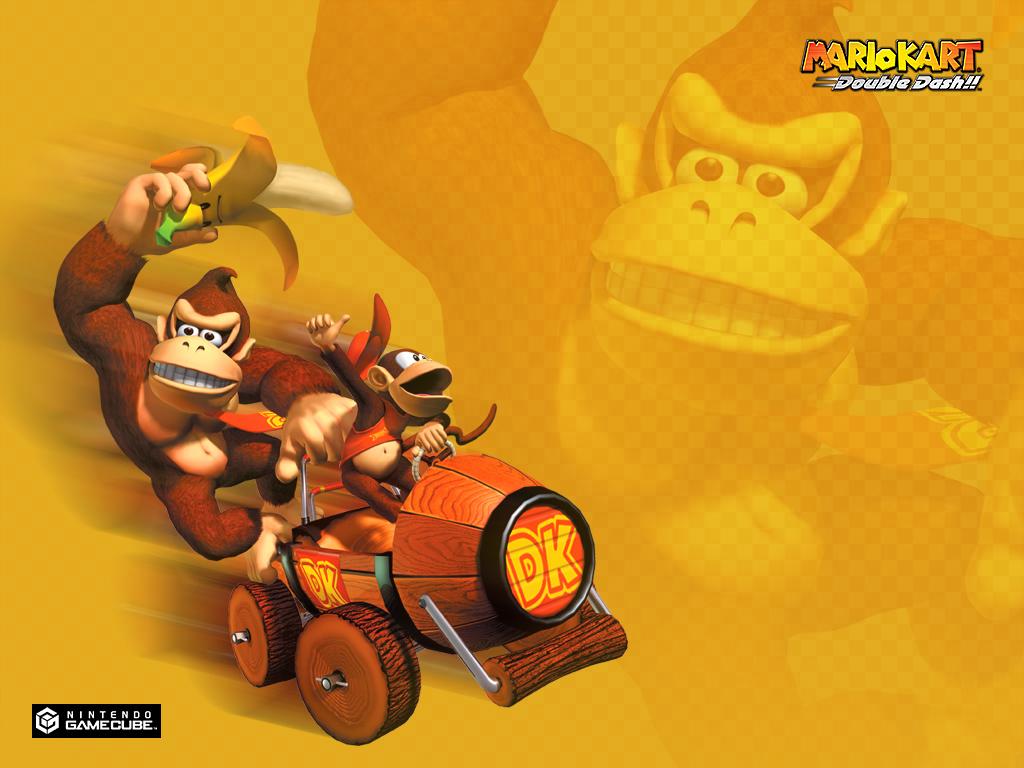 1024x768 Mario Kart: Double Dash!! (2003) promotional art