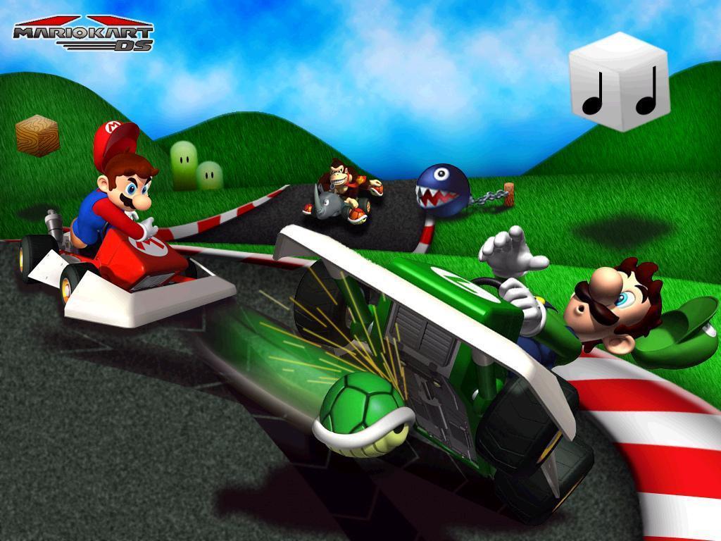 1024x768 Mario Kart Double Dash Luigi Circuit
