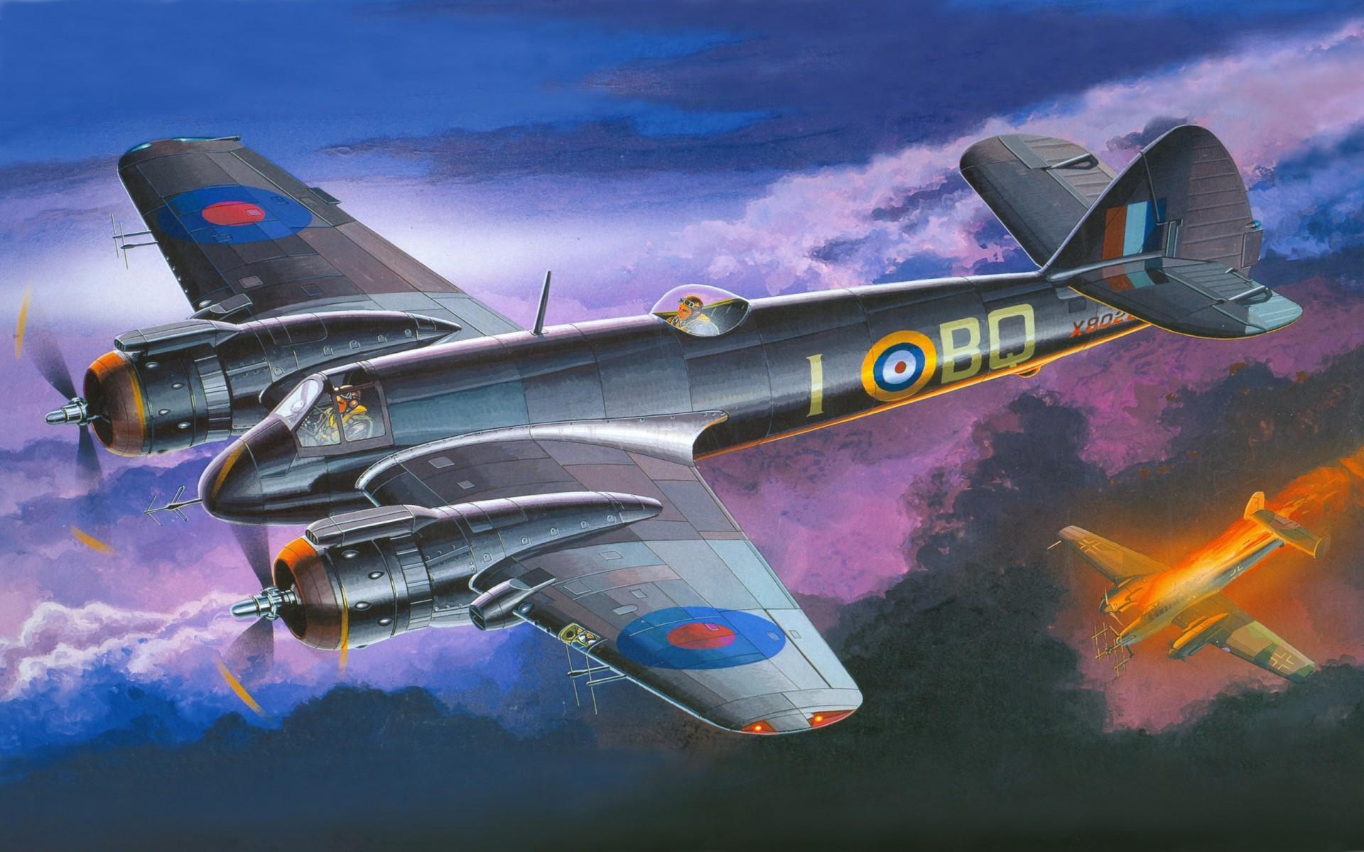 1920x1200 Airplane Painting Art Beaufighter Mk. Vi Flight Aviation Wallpaper And Photo 332040 :