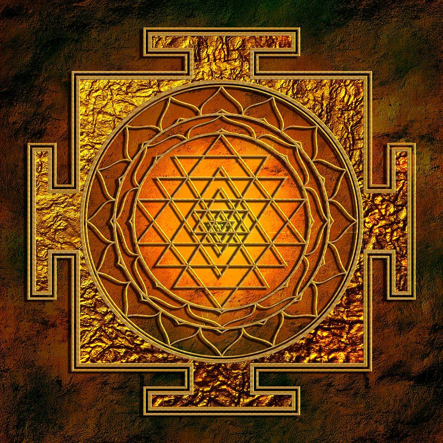 900x900 Shri Yantra Gold Lakshmi