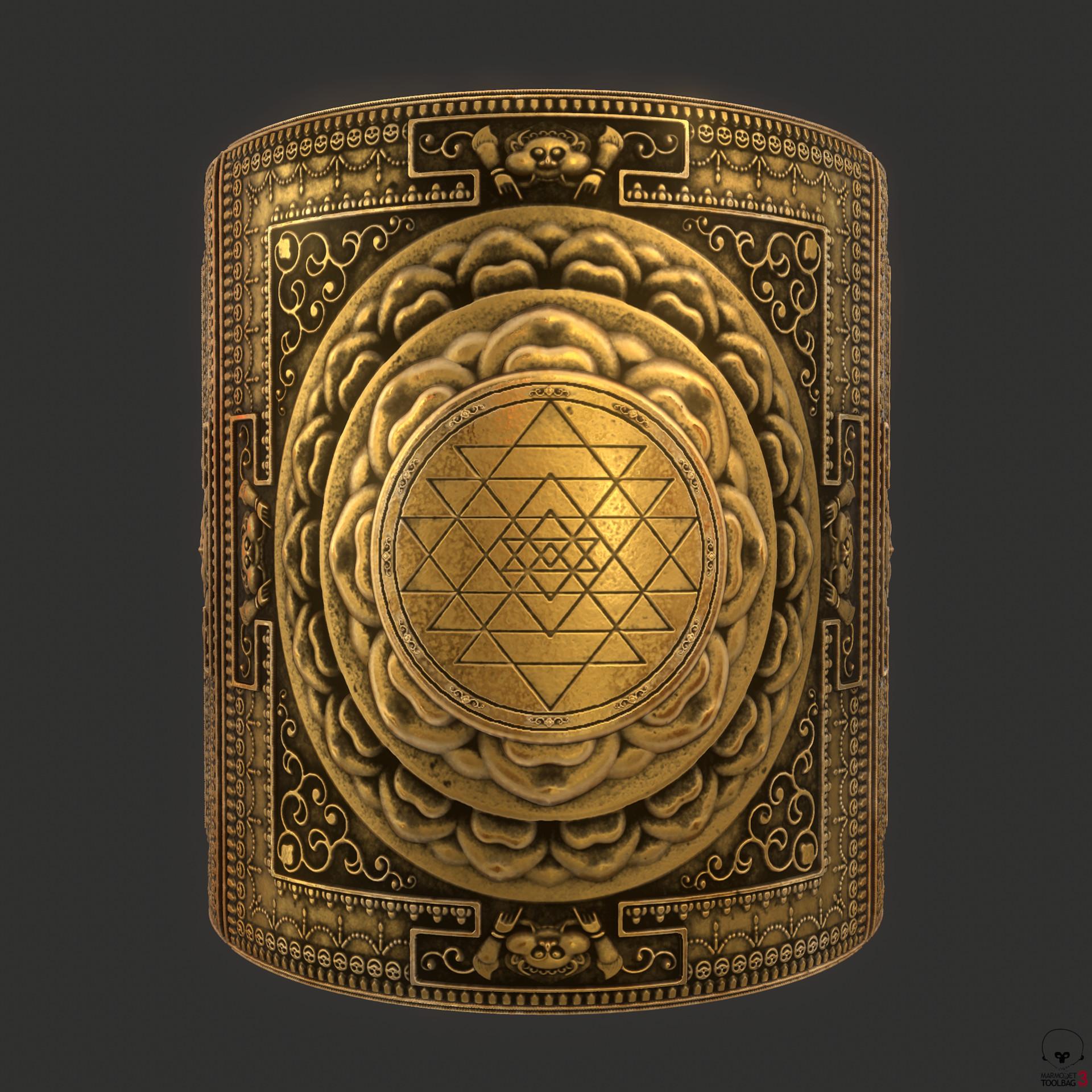 1920x1920 Substance Designer Sri Yantra Mandala Materials, Niraju Tamang