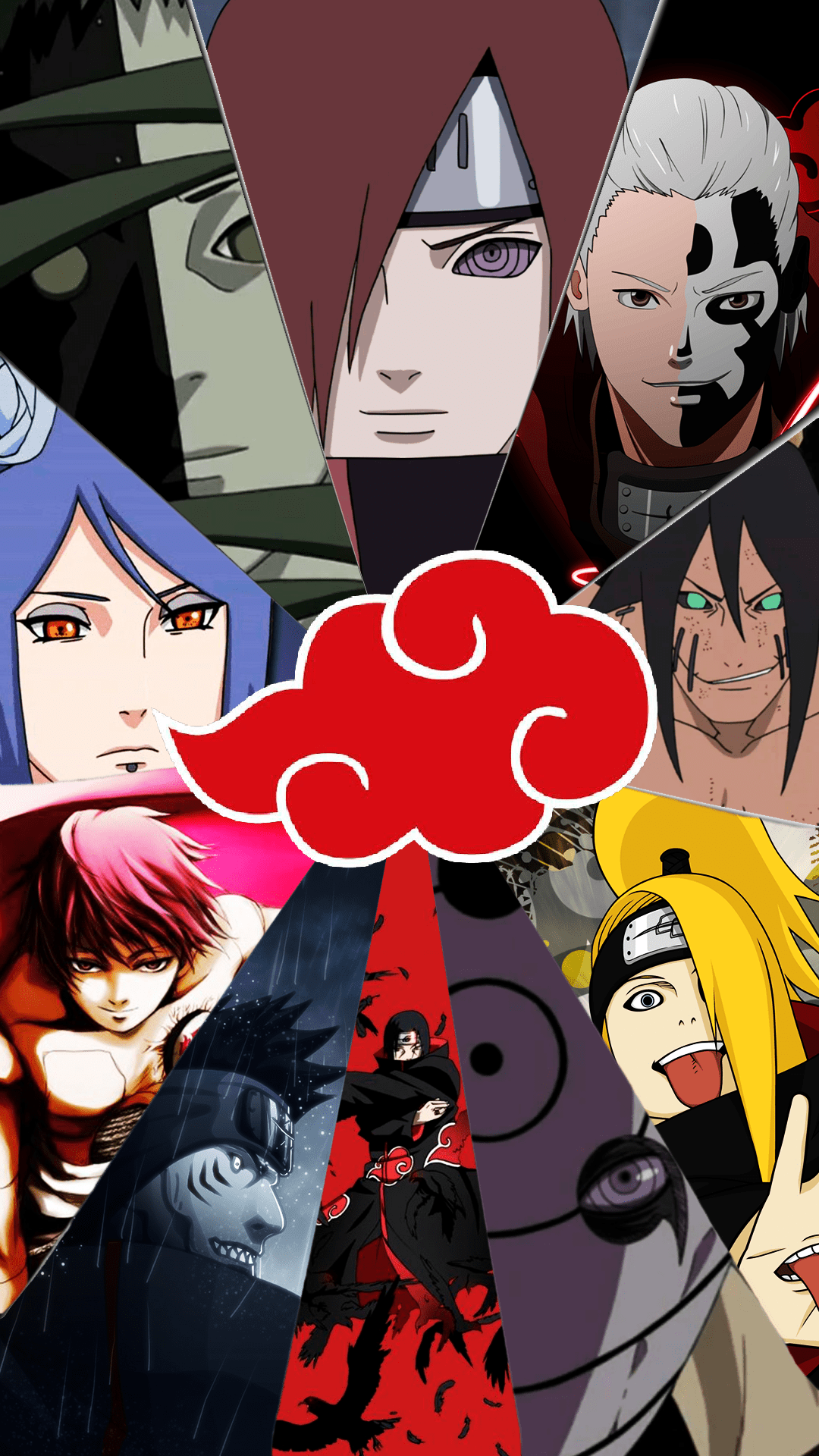 1080x1920 Akatsuki membros wallpaper. Anime akatsuki, Akatsuki funny, Naruto akatsuki funny