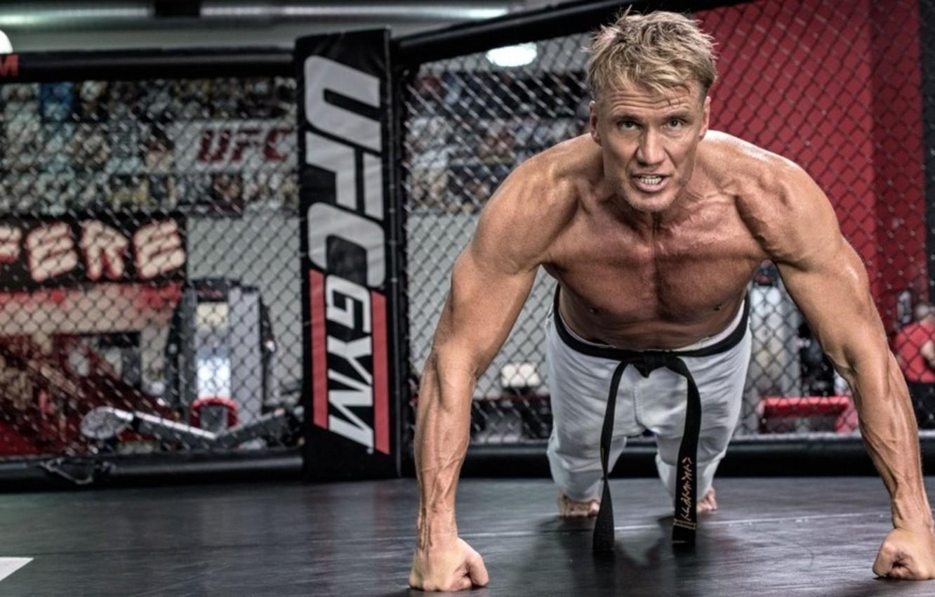 1332x850 Wallpaper pose, actor, fighter, training, athlete, UFC, Dolph Lundgren, Dolph Lundgren, gym, training, Fighter, gym image for desktop, section спорт