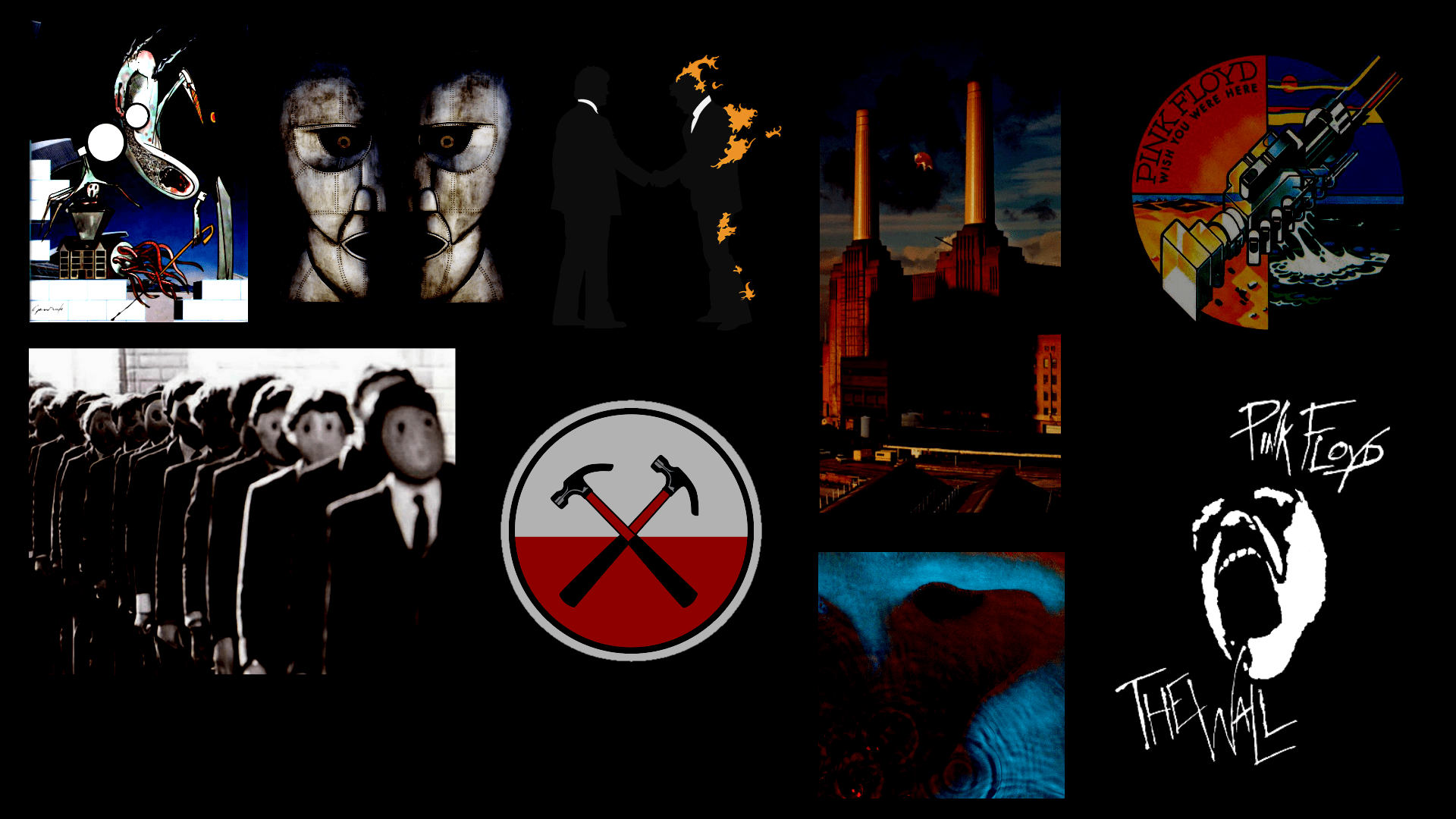 1920x1080 pink floyd wallpaper, font, art, graphic design, logo, graphics, fictional character