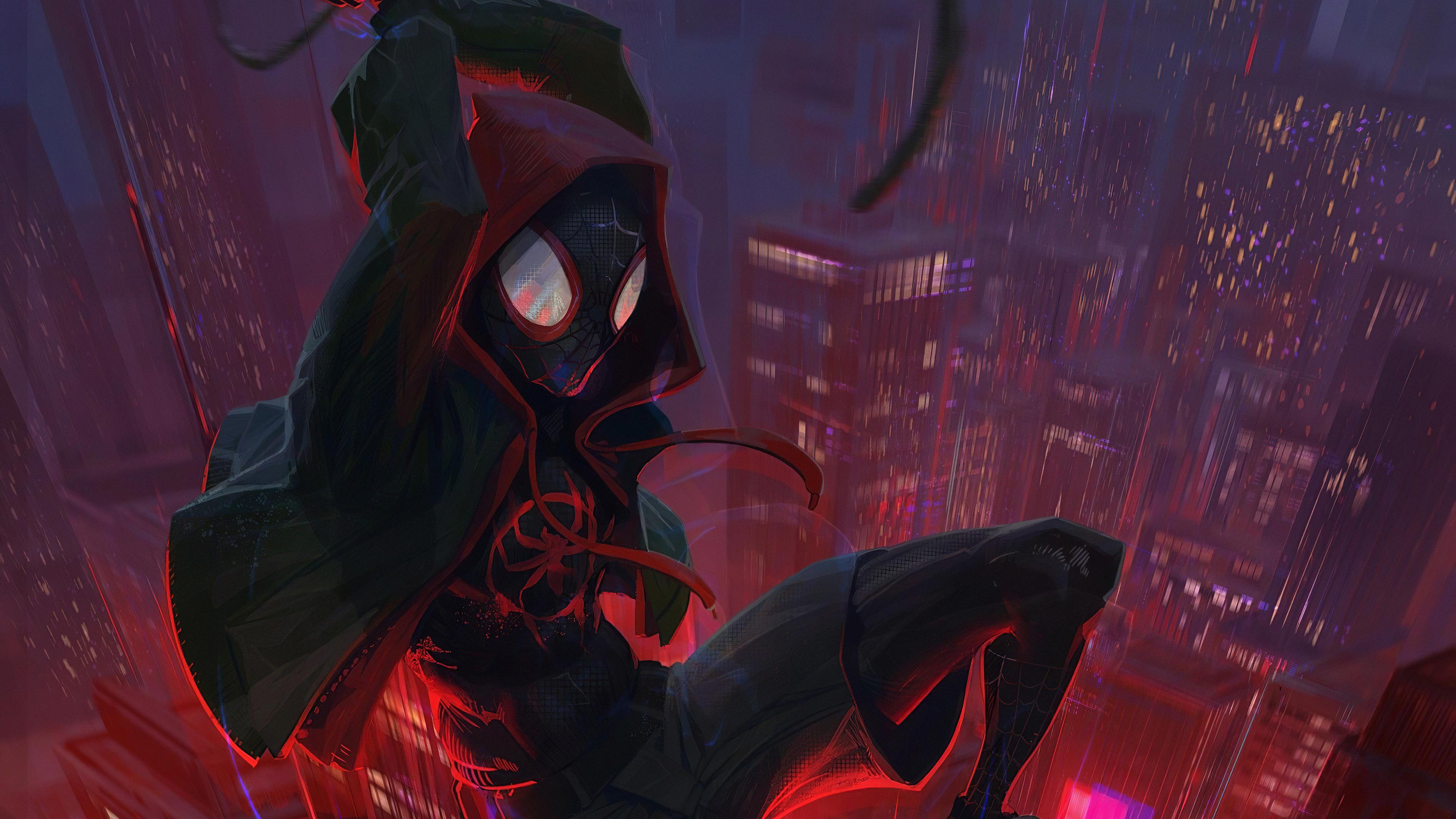 3840x2160 Wallpaper 4k Miles Art Red Theme Miles red wallpaper HD 4k