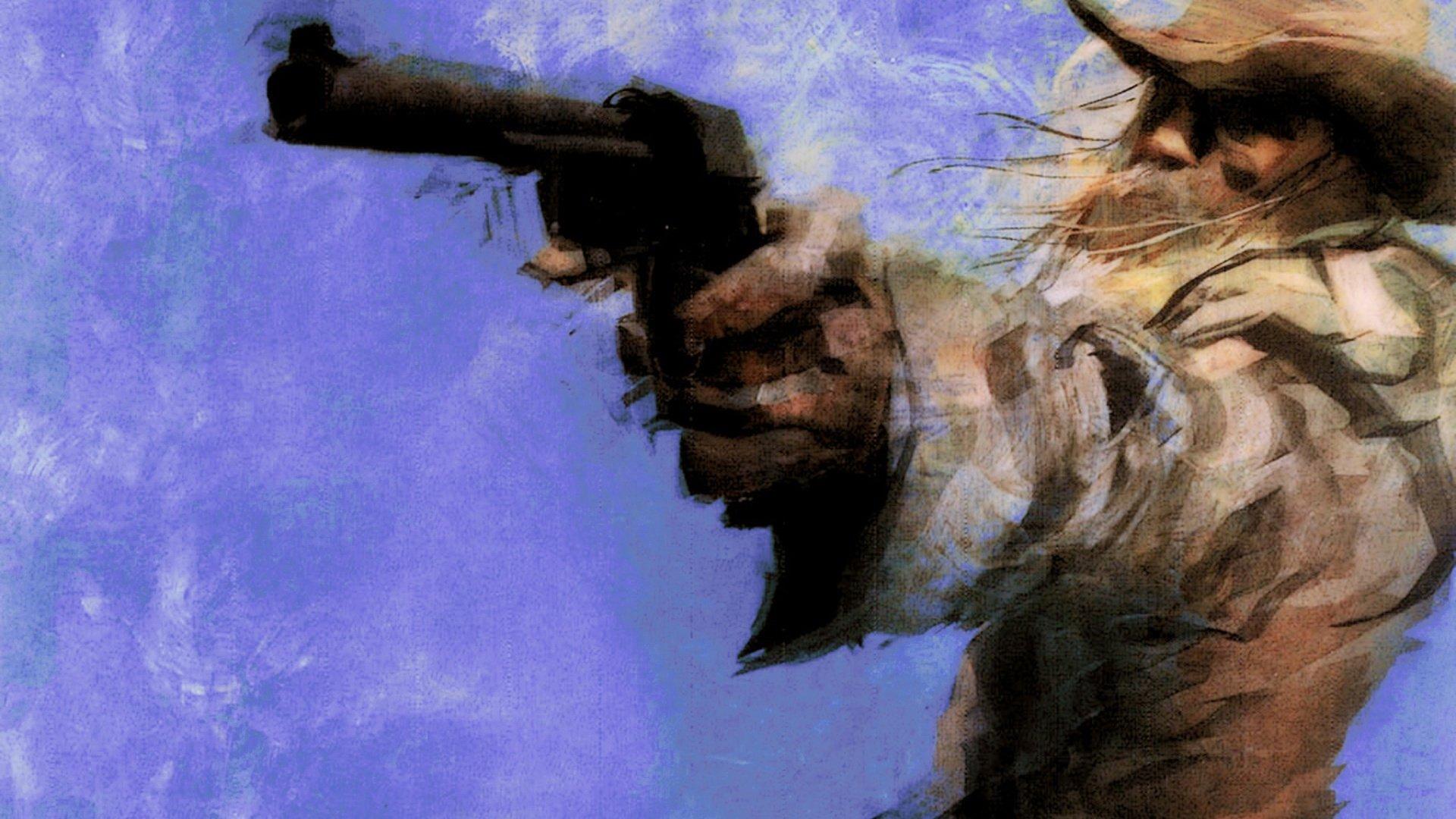 1920x1080 Old Cowboy Paintings