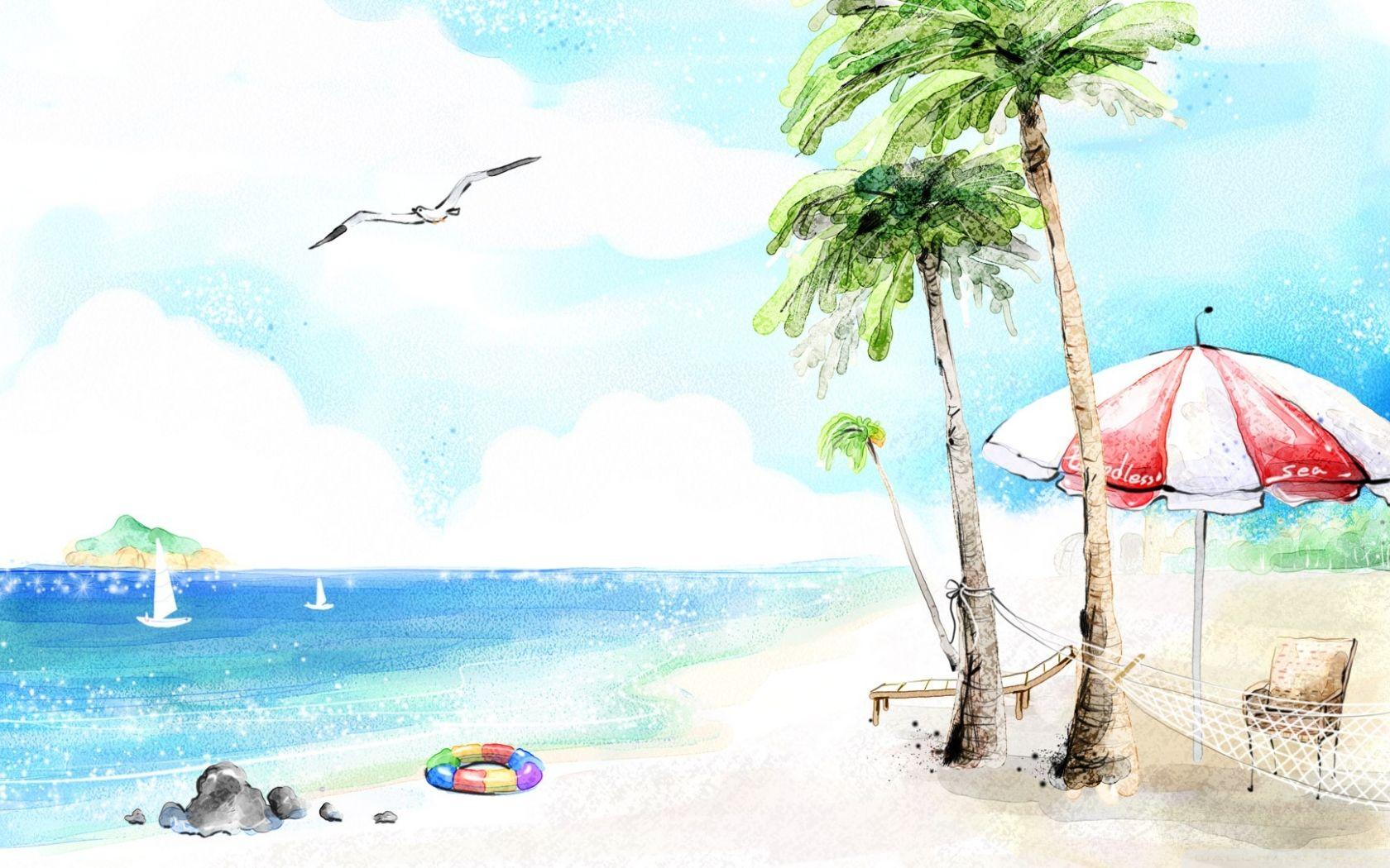 1680x1050 Art Summer Wallpaper, HD Art Summer Background