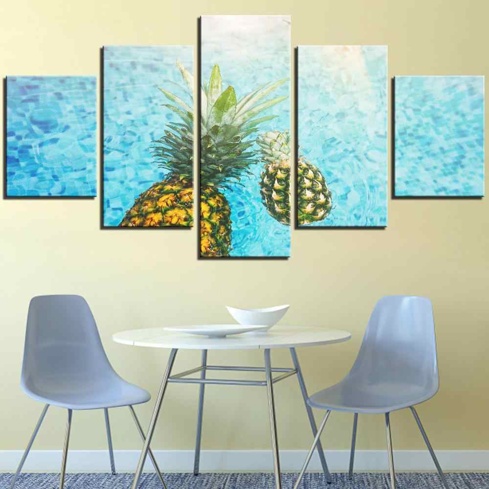 1000x1000 Pieces Pineapples Canvas Posters Swimming Pool Picture Summer Cool Painting Water Wallpaper For Home Room Improvement Decor. Painting & Calligraphy