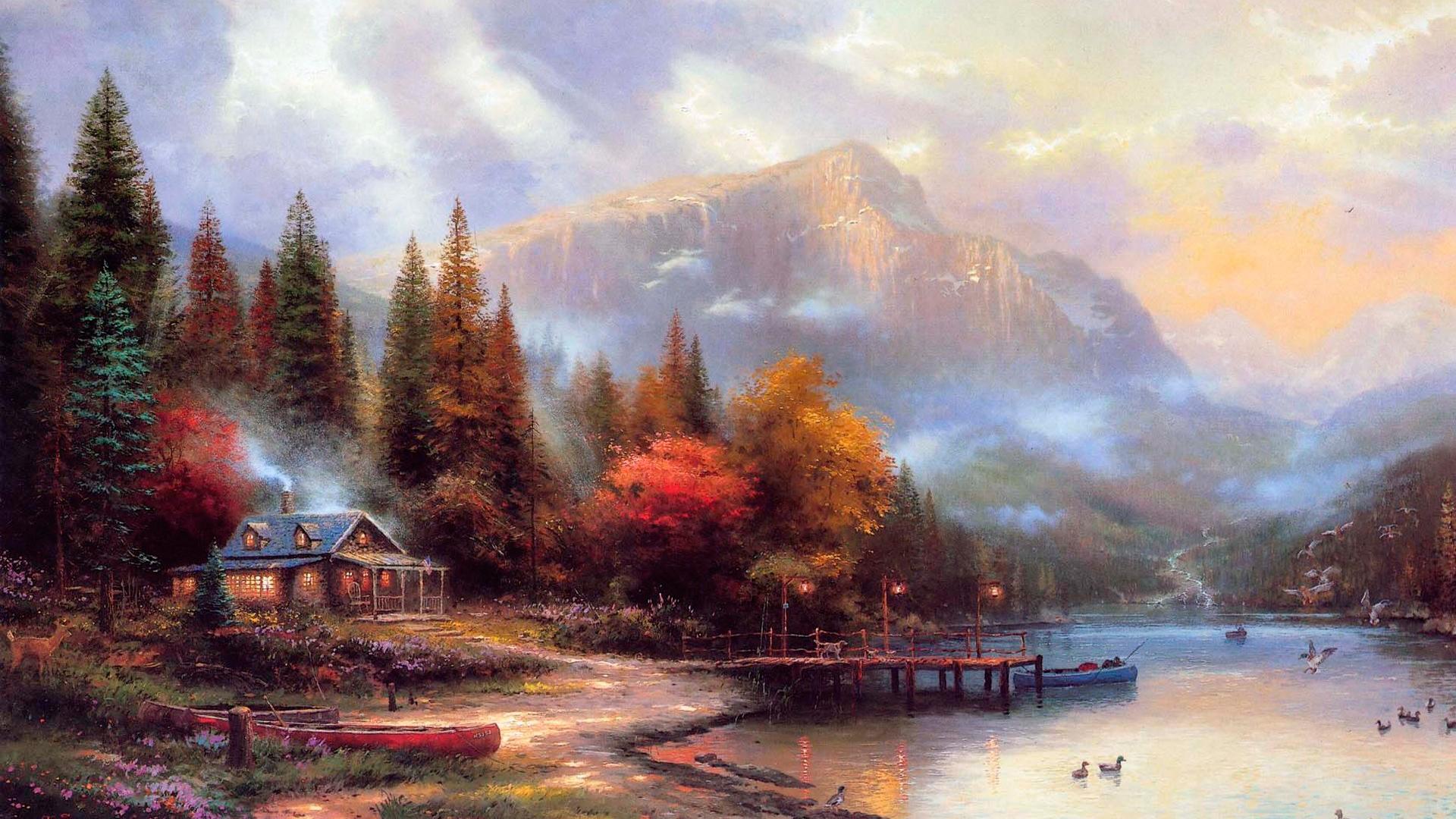 Thomas kinkade картины