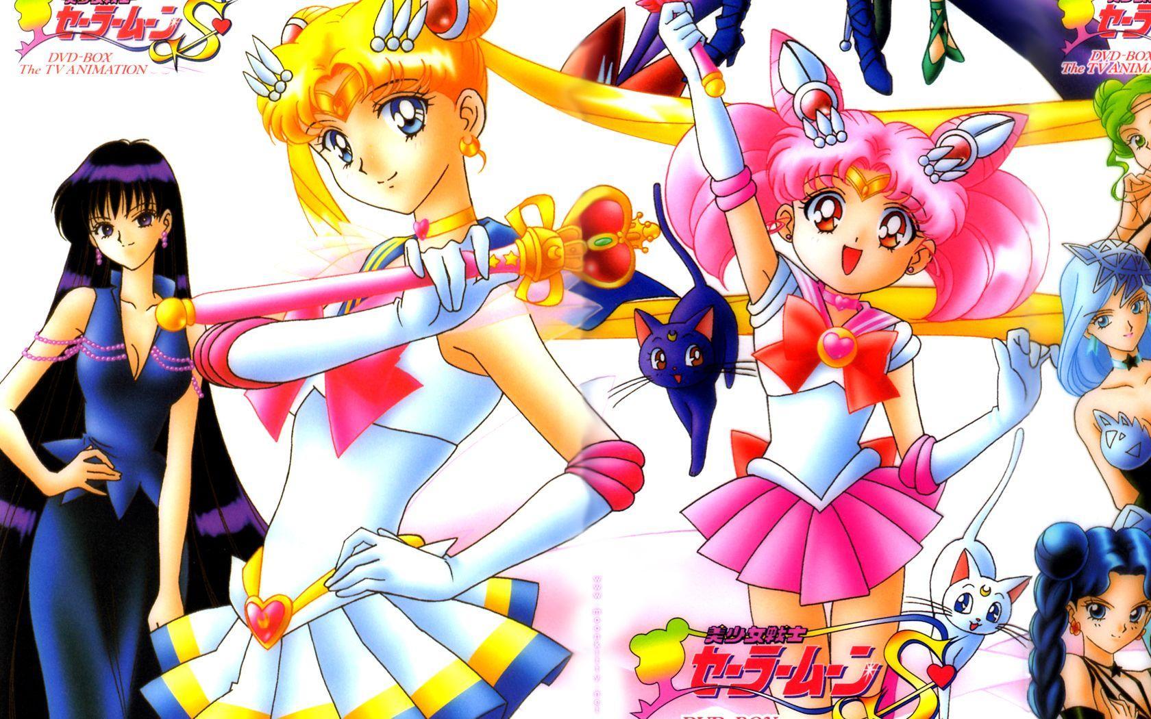 1680x1050 Sailor Moon 90s Background