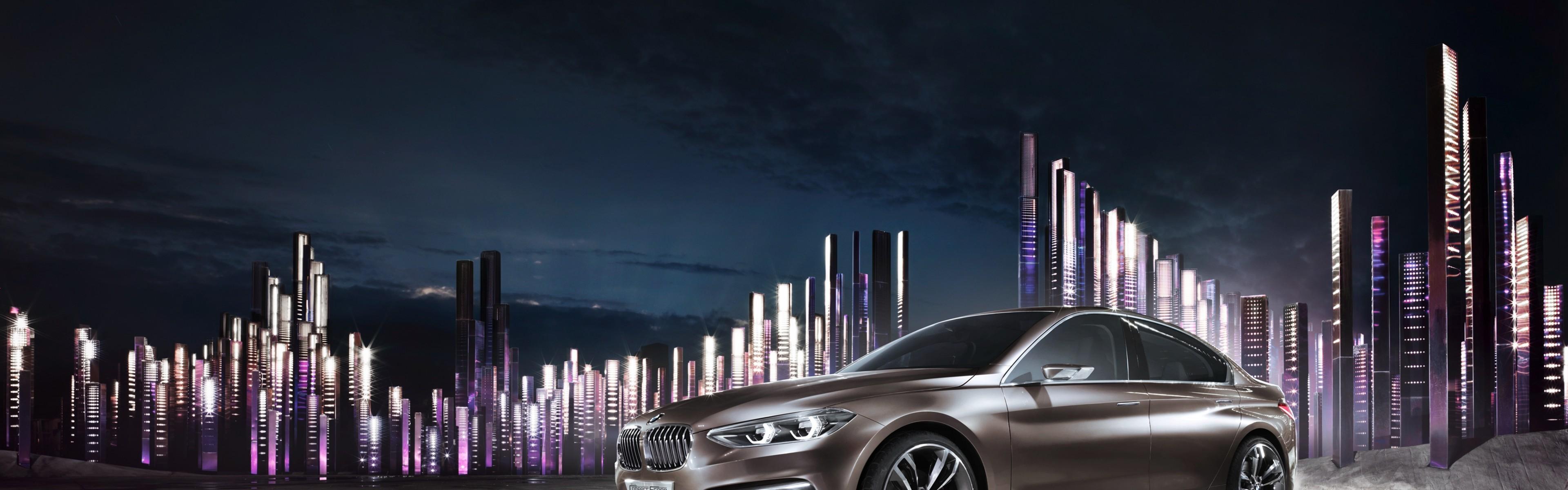 3840x1200 Download 3840x1200 Cars, Bmw, City View Wallpaper