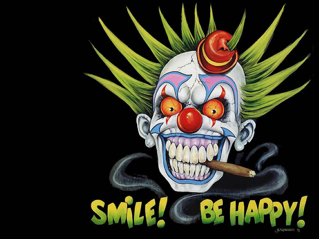 1024x768 Evil Clown Wallpaper