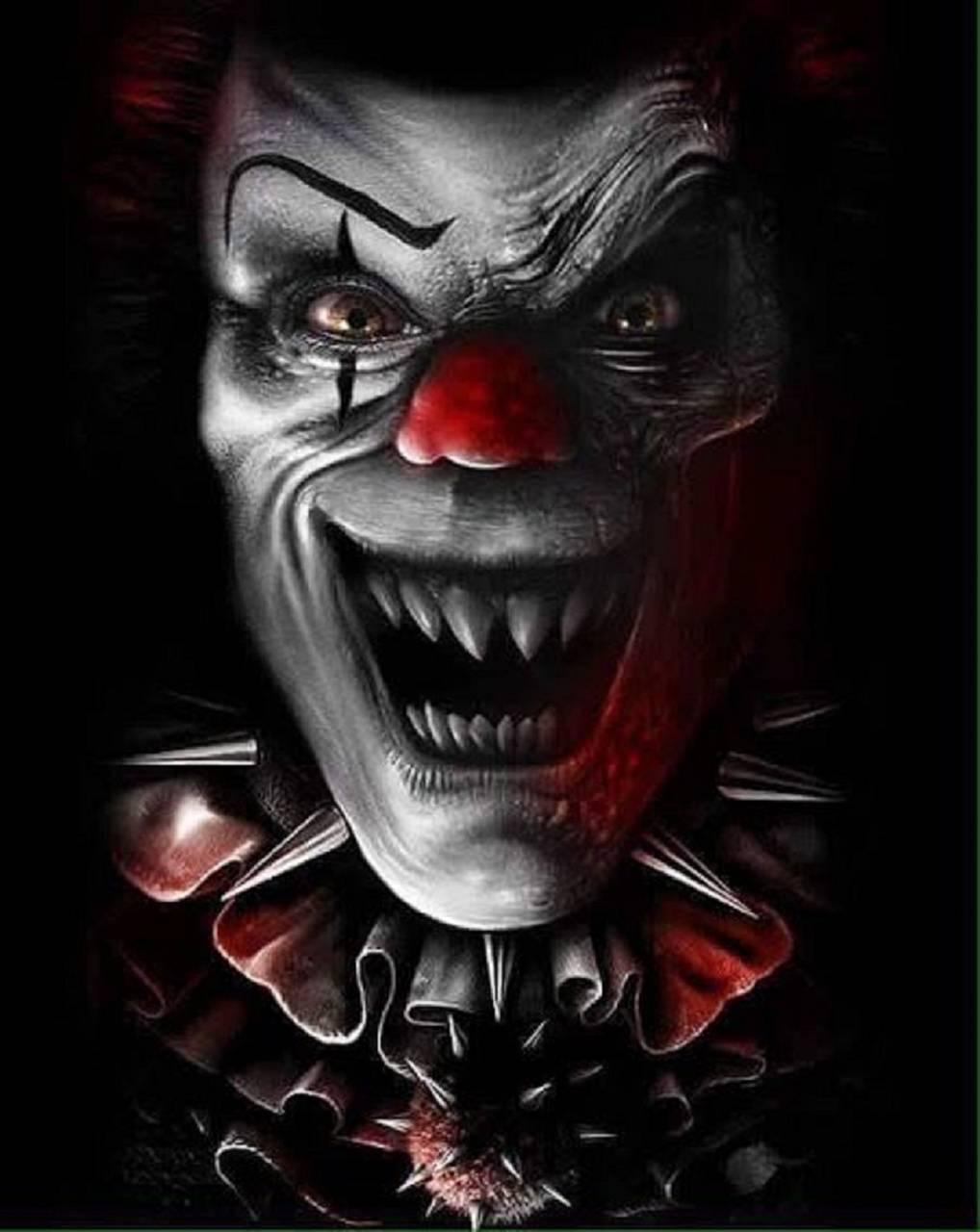 1018x1280 Scary Clown Wallpaper