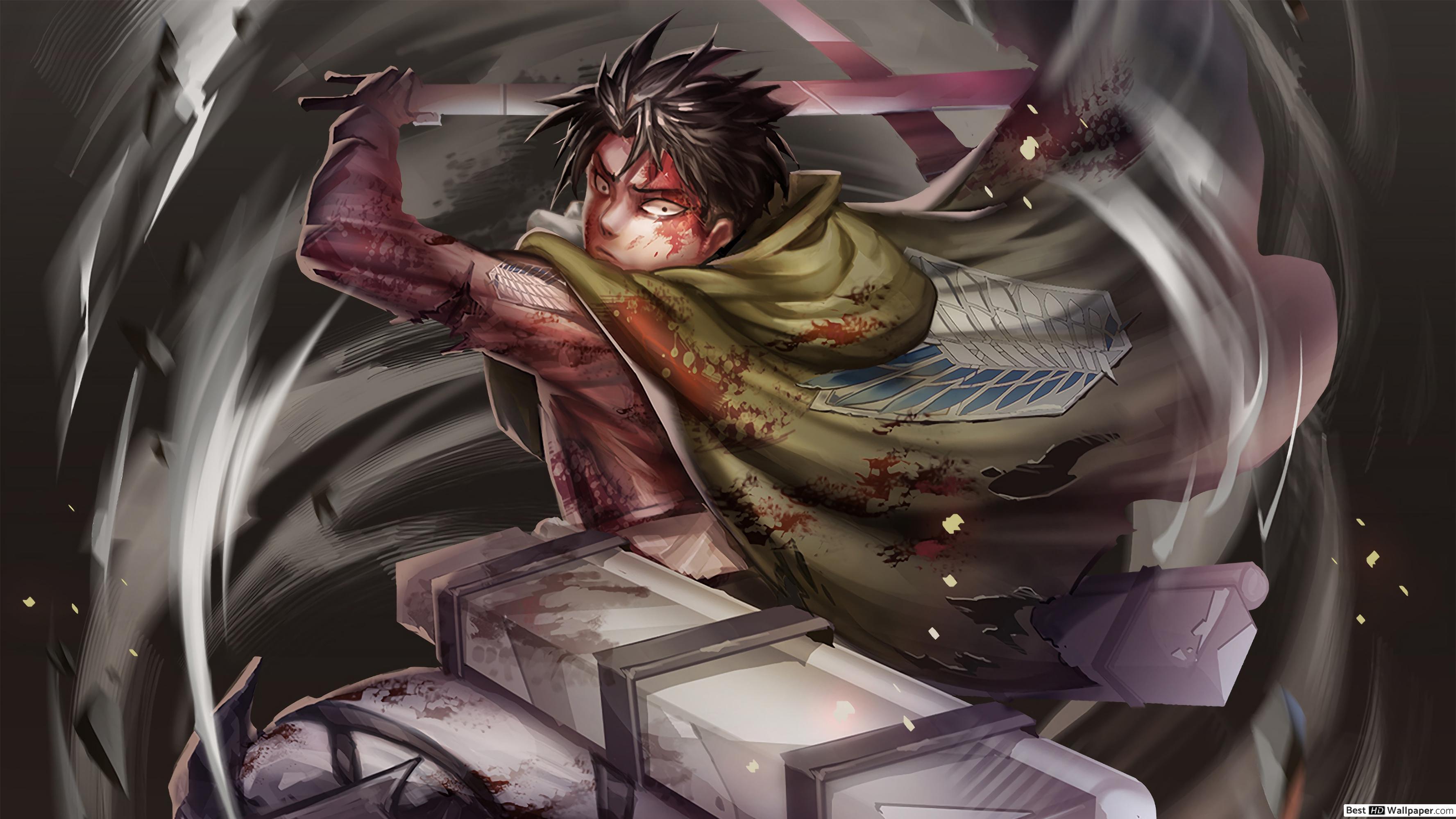 3554x1999 Attack on Titan, Levi Ackerman HD wallpaper download