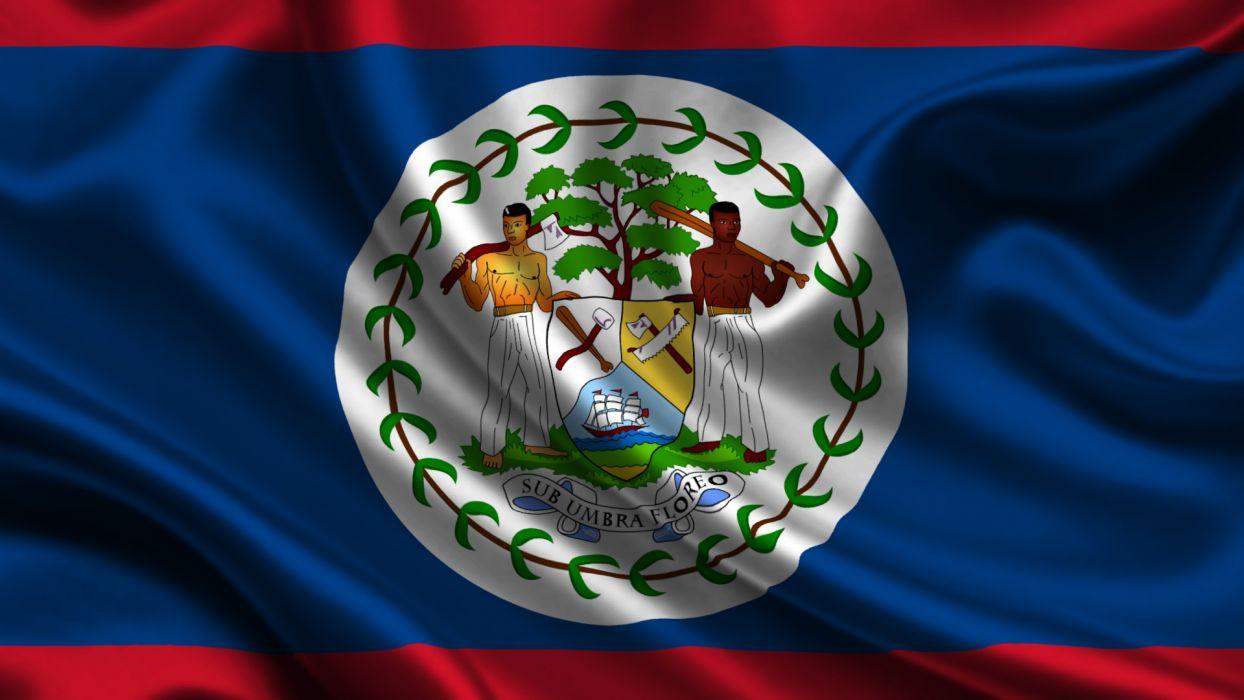 1244x700 Belize Flag Wallpaper