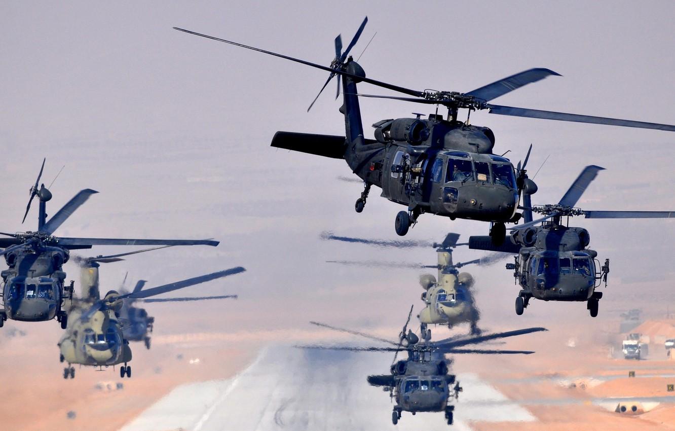 1332x850 Wallpaper uh- helicopters, ch- blackhawk image for desktop, section авиация