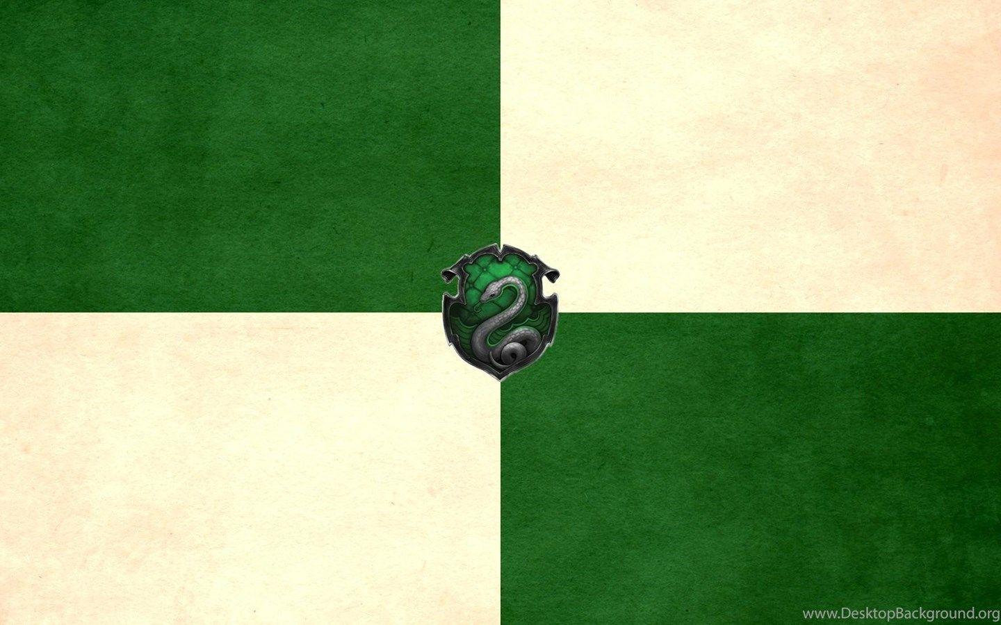 1440x900 Snakes Harry Potter Hogwarts Crests Slytherin Wallpaper Desktop