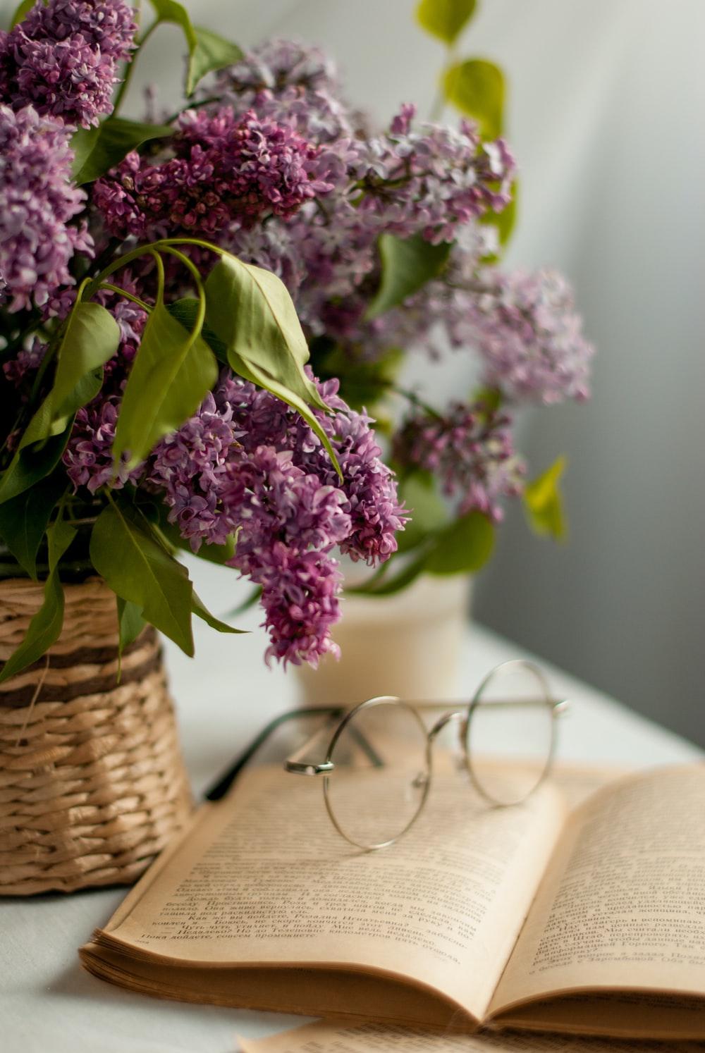 1000x1494 Book And Flowers Picture. Download Free Image