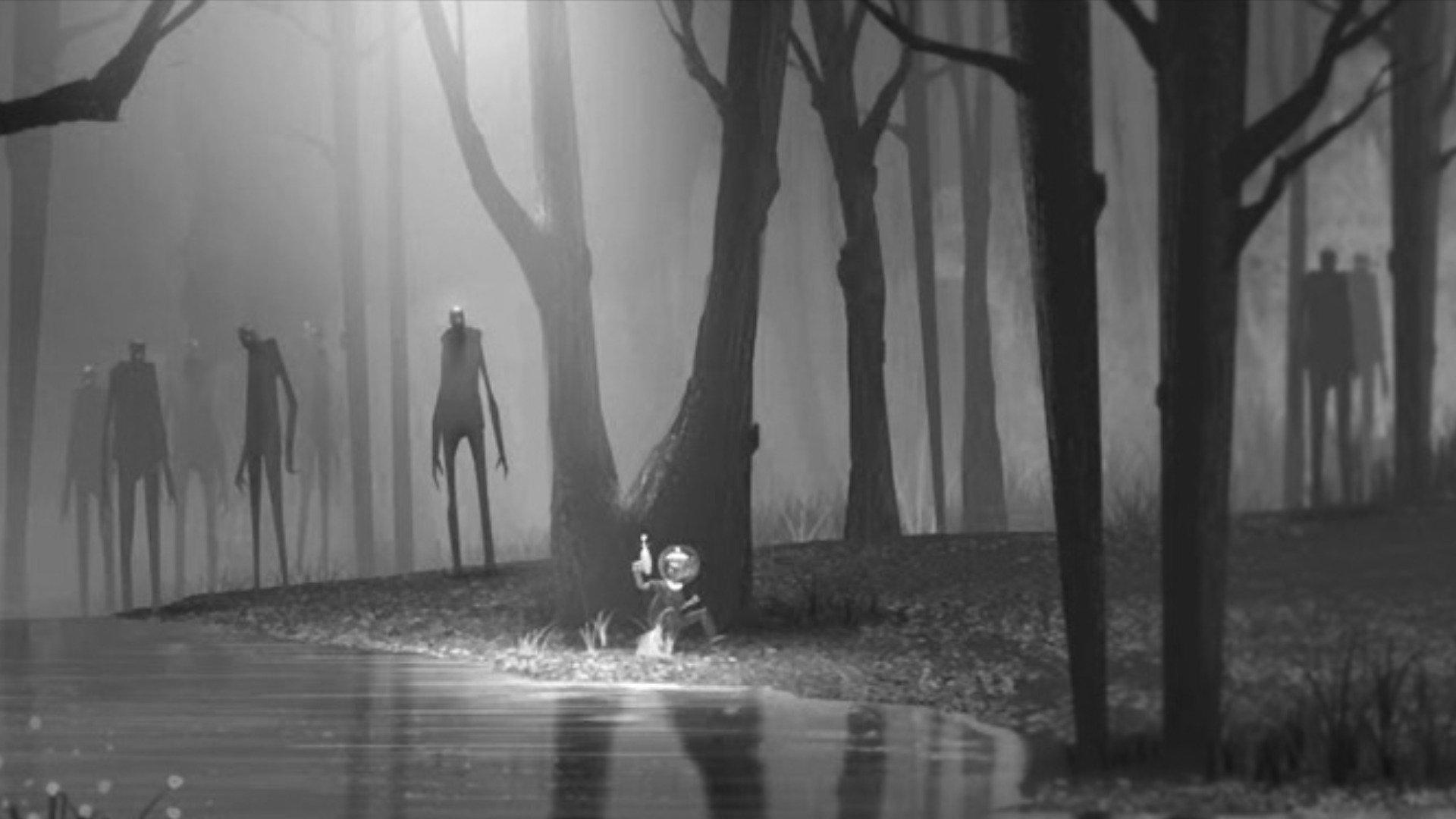 1920x1080 sci fi, Forest, Child, Kid, Zombies, Chase, Horror, Alien, Dark, Fantasy Wallpaper HD / Desktop and Mobile Background