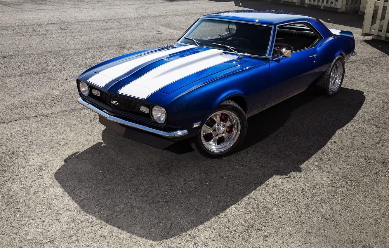 1332x850 Wallpaper Chevrolet, Camaro, Blue - for desktop, section chevrolet