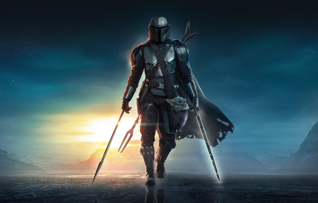 1332x850 Wallpaper Star wars, yoda, mandalorian, baby yoda image for desktop, section фильмы