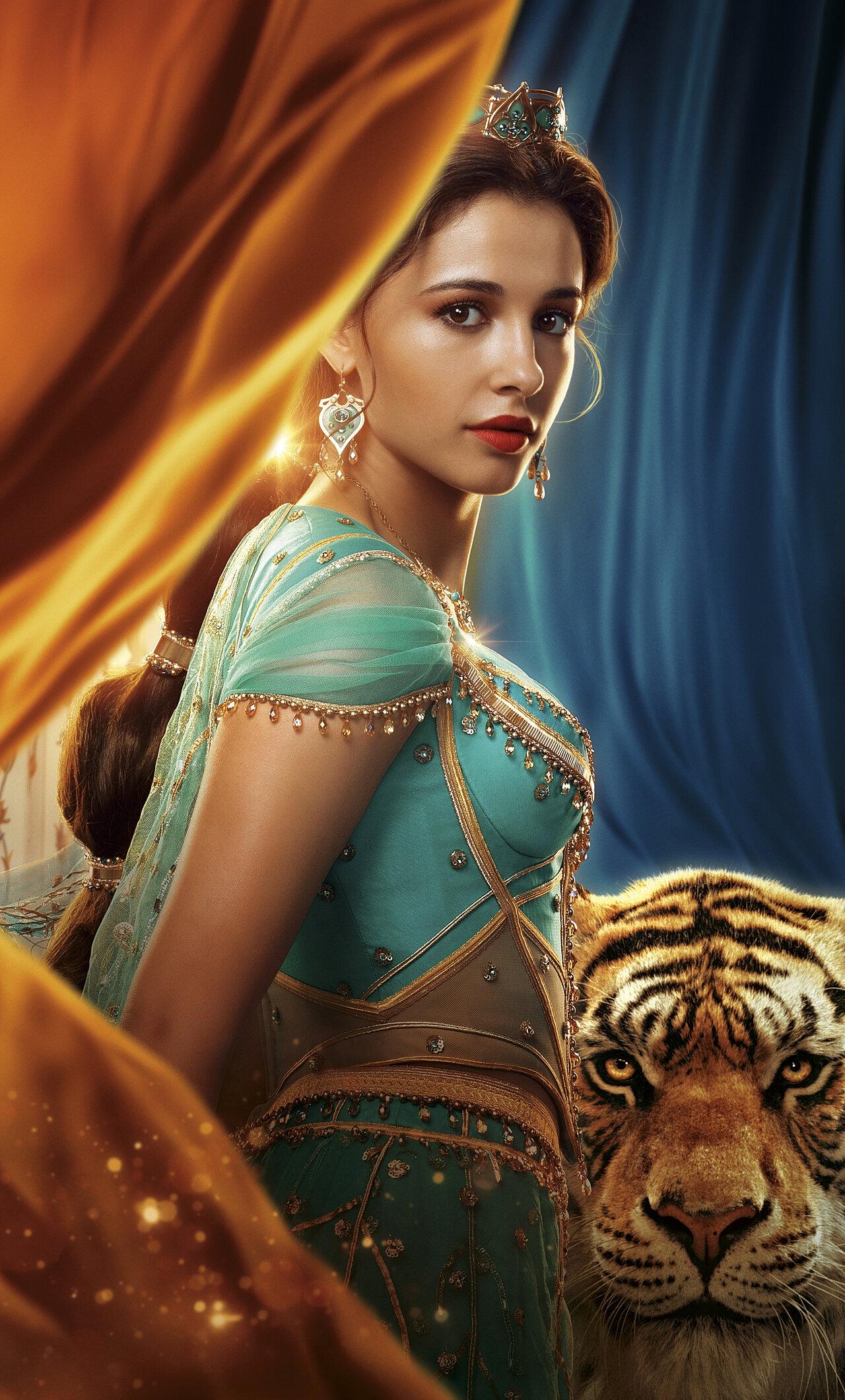 1280x2120 Princess Jasmine In Aladdin 2019 5k iPhone HD 4k Wallpaper, Image, Background, Photo and Picture
